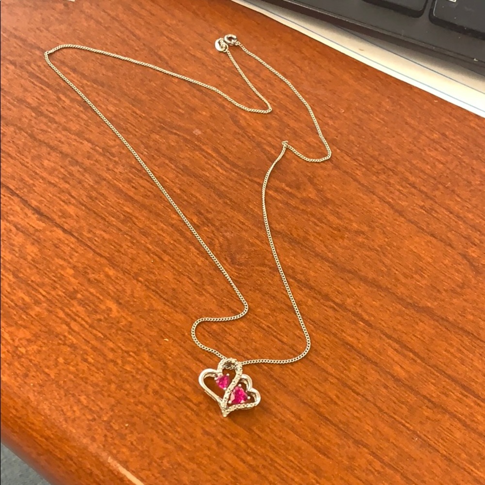 Silver 925 heart necklace